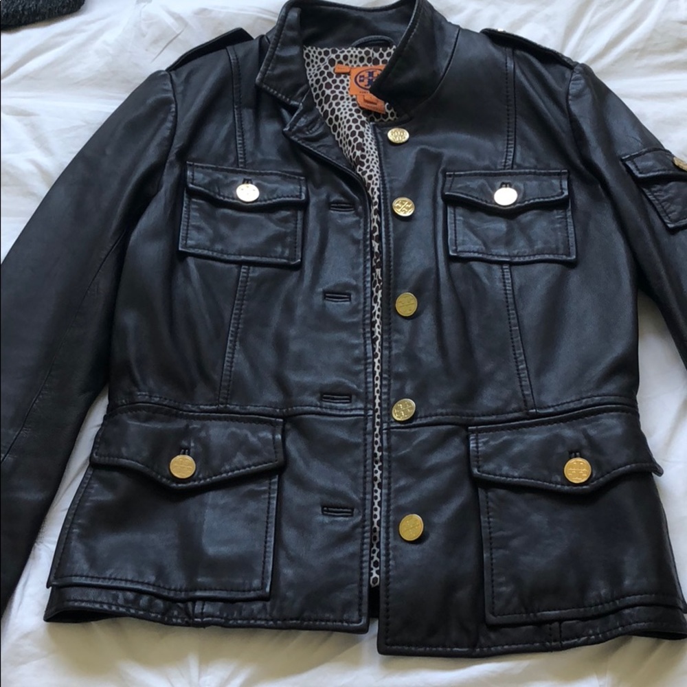 Tory Burch 100% genuine leather jacket